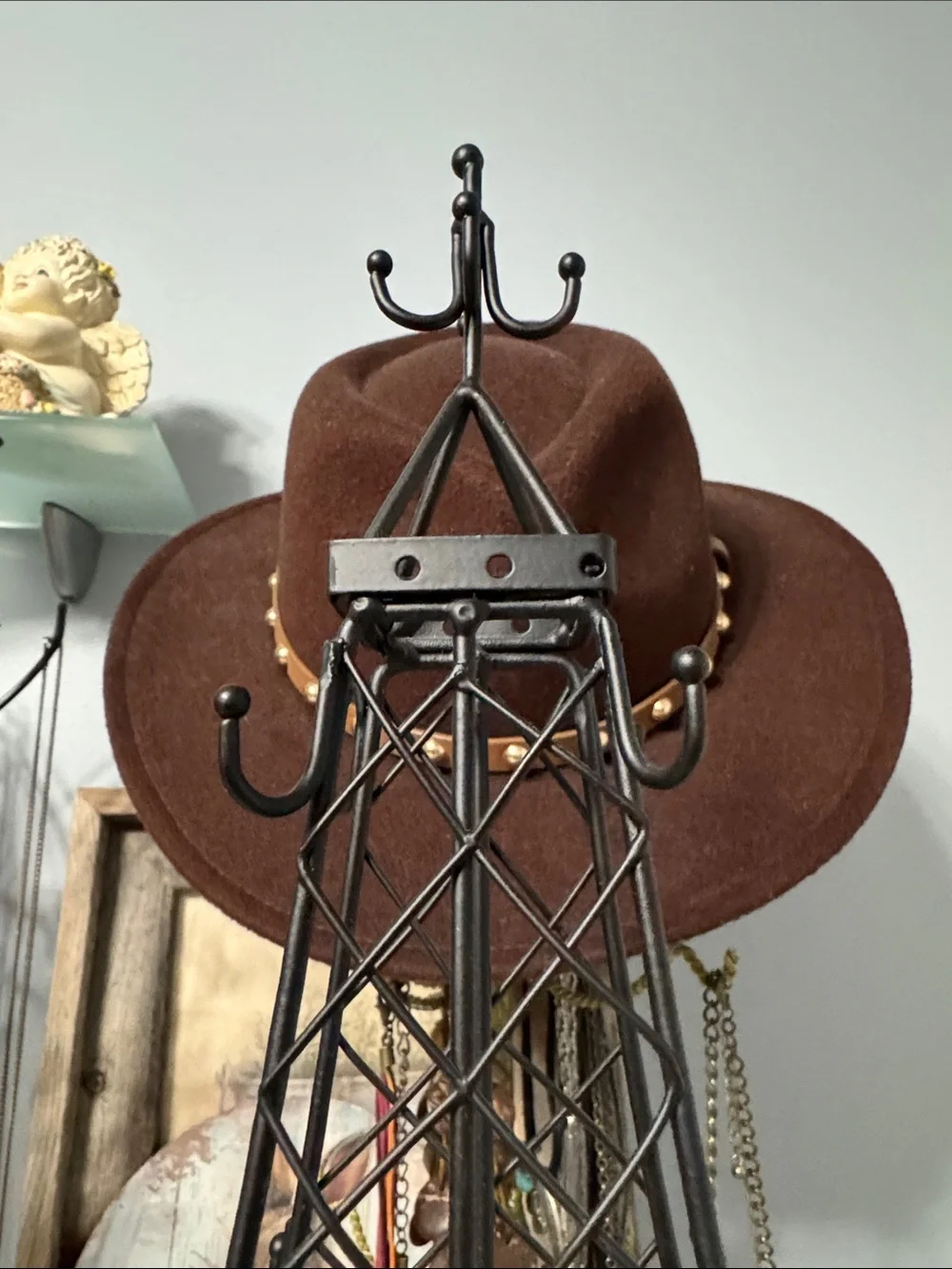 Eiffel Tower Jewelry Organizer Stand - Black